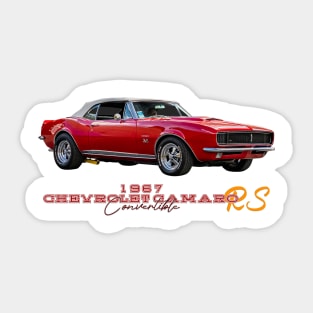 1967 Chevrolet Camaro RS Convertible Sticker